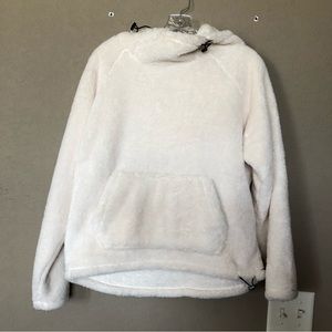 NWT PINK fleece hooded pullover